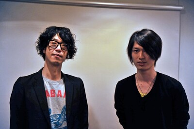 左から田中和将と光村龍哉。