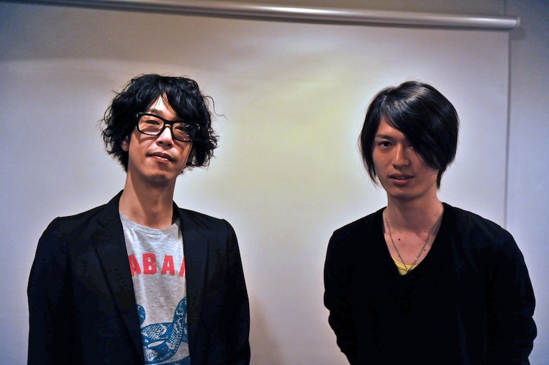 左から田中和将と光村龍哉。