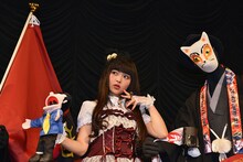 上坂すみれと大正太郎くんと同志。