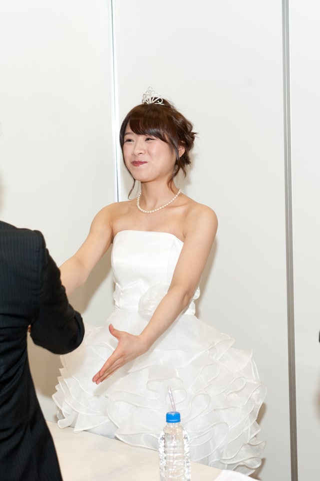 最後の握手会での安藤美雲。