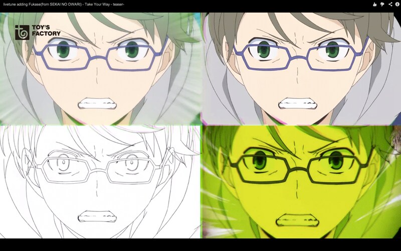 livetune adding Fukase(from SEKAI NO OWARI)「Take Your Way」ティザー映像のワンシーン。