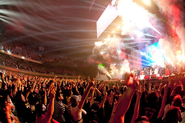 5月6日に東京・日本武道館で行われた「MAN WITH A MISSION TOUR 2013 ～あなたの街に19ヨツアー 完全版 FINAL～」の様子。
