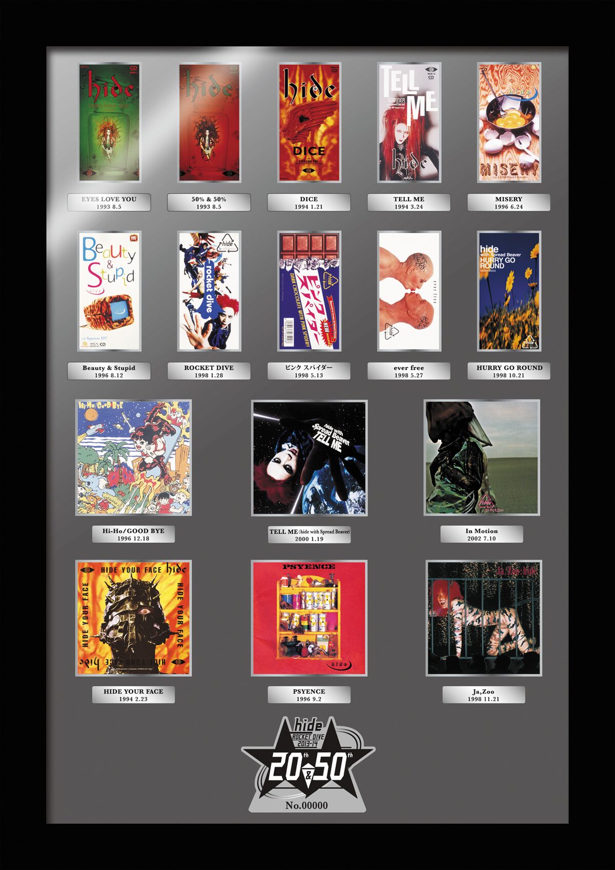 hide 20周年アニバーサリーピンズセット」イメージ画像 - hideソロ 