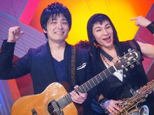 堂本剛とコラボした際の押尾コータロー、武田真治。