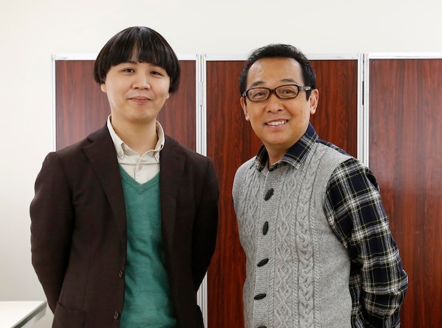 中村佑介（左）とさだまさし（右）。