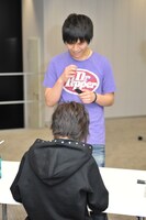 サイン会の様子。