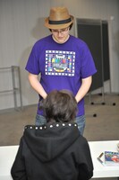 サイン会の様子。