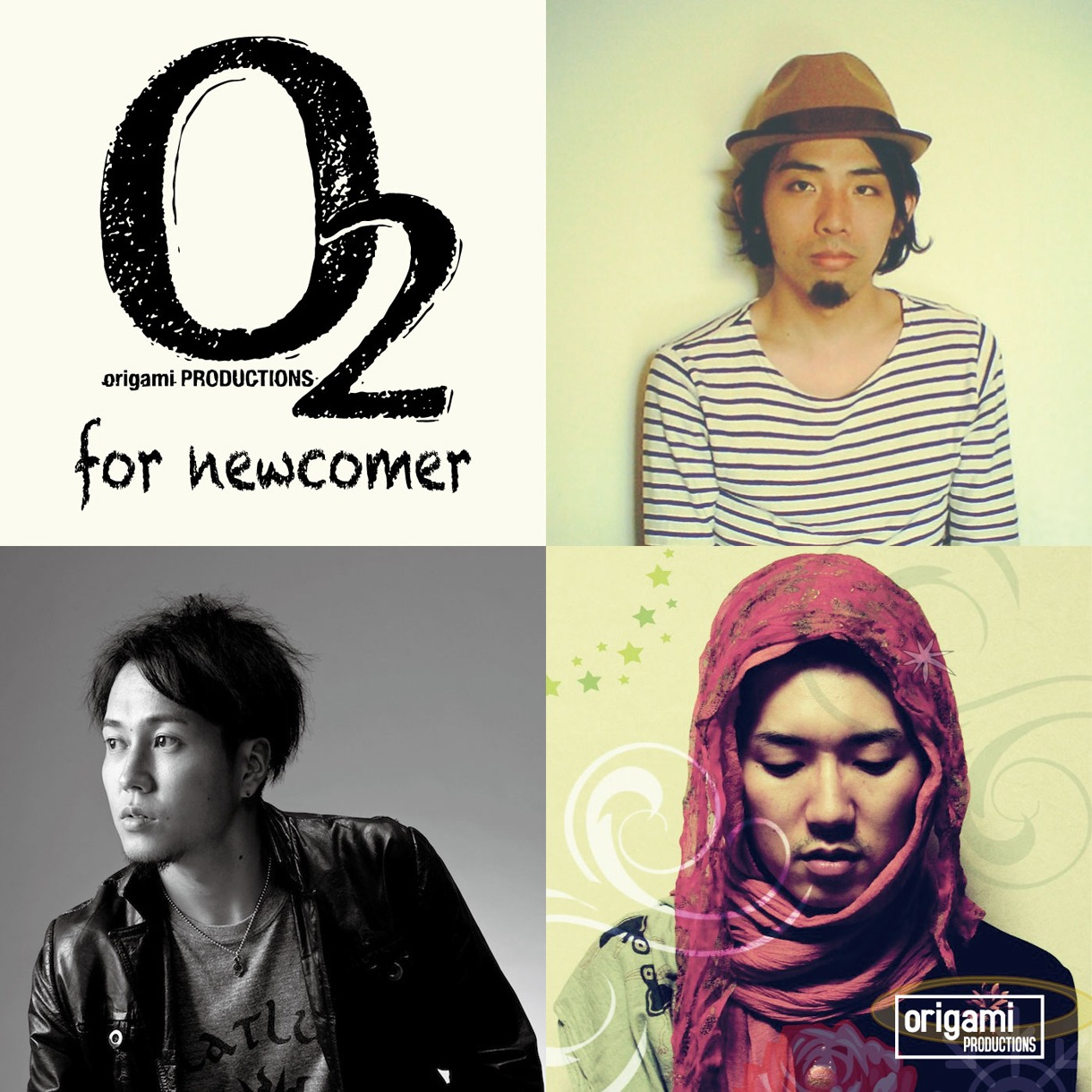 「origami PRODUCTIONS O2 for newcomer feat. vusik, Kan Sano & Hiro-a-key」キービジュアル