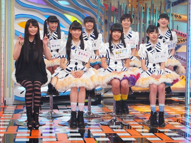 私立恵比寿中学からは星名美怜、廣田あいか、鈴木裕乃（前列左から）、柏木ひなた、瑞季、安本彩花、松野莉奈（後列左から）の7名が出演。