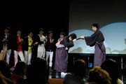 5月26日に東京・池袋アムラックスホールにて行われた「BULLET TRAIN FANMEETING Vol.03 ～アムラックスで一旦クライMAX!!～」の様子。