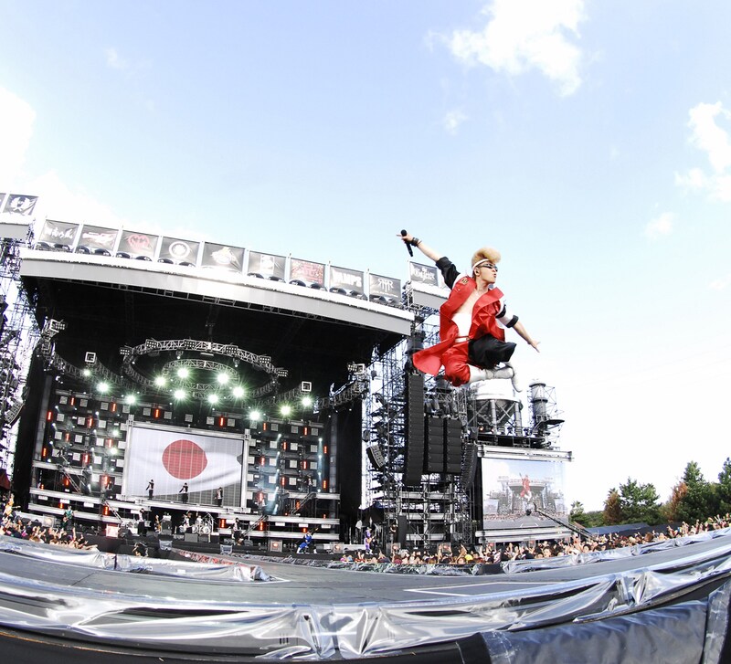 昨年行われた「氣志團万博2012『房総ロックンロール・オリンピック』」の様子。