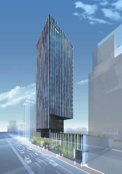 EX THEATER ROPPONGIの外観。※画像は計画段階のものであり、変更となる場合があります。 画像提供：竹中工務店