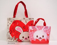 「うさぎのモフィ」トートバッグ＆ミニトート