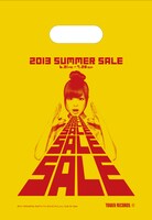 タワーレコード「2013 SUMMER SALE」キャンペーン期間中のショッピングバッグ。