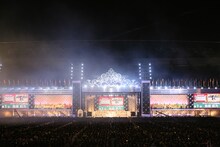 1位を獲得したHKT48指原莉乃発表の様子。(c)AKS