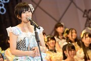 総選挙14位を獲得したNMB48山本彩。(c)AKS