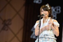 総選挙13位を獲得したAKB48横山由依。(c)AKS