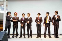 6月8日に神奈川・ラゾーナ川崎プラザ ルーファ広場グランドステージで行われた、超特急4thシングル「Bloody Night」リリースイベントの模様。