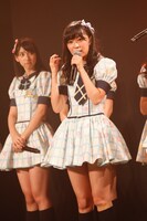 HKT48の2ndシングル発売をサプライズ発表する指原莉乃。 (c)AKS