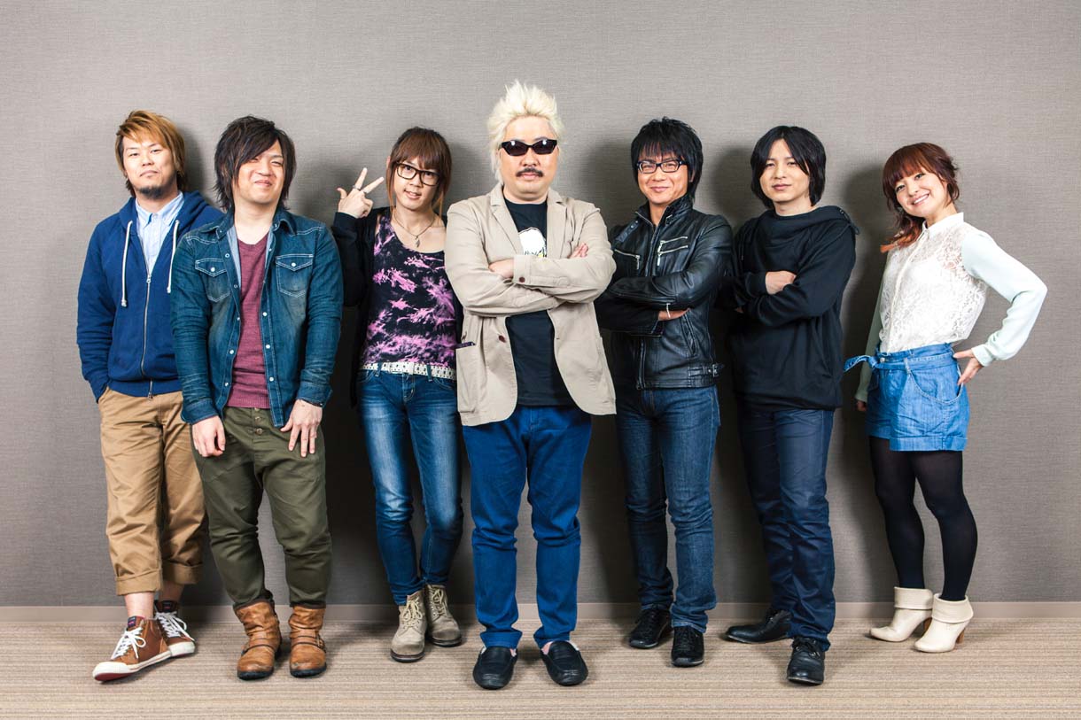 座談会参加メンバーの一部。左から164、ヘリP、亜沙、DJ UTO、Ryu、Starving Trancer、Mayumi Morinaga。