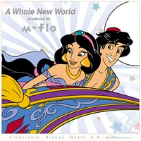 先行配信シングル第1弾となったm-flo「A Whole New World（feat. Matt Cab）」ジャケット。