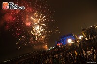 終演後の花火。