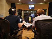 「少年と魔法のロボット VOCALOID BEST,NEW RECORDINGS」レコーディングの模様。