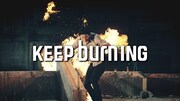 「burn」新CM「KEEP burnING SINGER」編のワンシーン。