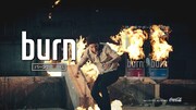 「burn」新CM「KEEP burnING SINGER」編のワンシーン。