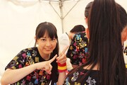 チームしゃちほこ「World Premium Japan Tour 2013 @千里セルシー」舞台裏の様子。