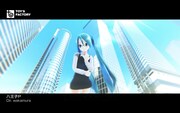 「HORIZON feat. 初音ミク」ビデオクリップのワンシーン。