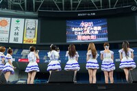 「AKB48 34thシングル選抜じゃんけん大会」開催がサプライズ発表されたときの様子。 (c)AKS