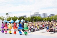 チームしゃちほこ「World Premium Japan Tour 2013 ＠名古屋港」の様子。