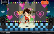 「テレビ史上初！リアルタイム音ゲーLIVE 嵐 Feat. You」PCの画面。