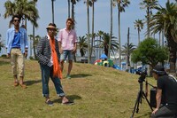 逗子三兄弟「湘南ラブストーリー」PV撮影の模様。