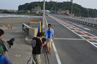 逗子三兄弟「湘南ラブストーリー」PV撮影の模様。