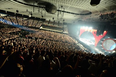 THE BAWDIES「1-2-3 TOUR 2013」大阪城ホール公演の様子。（撮影：橋本塁）