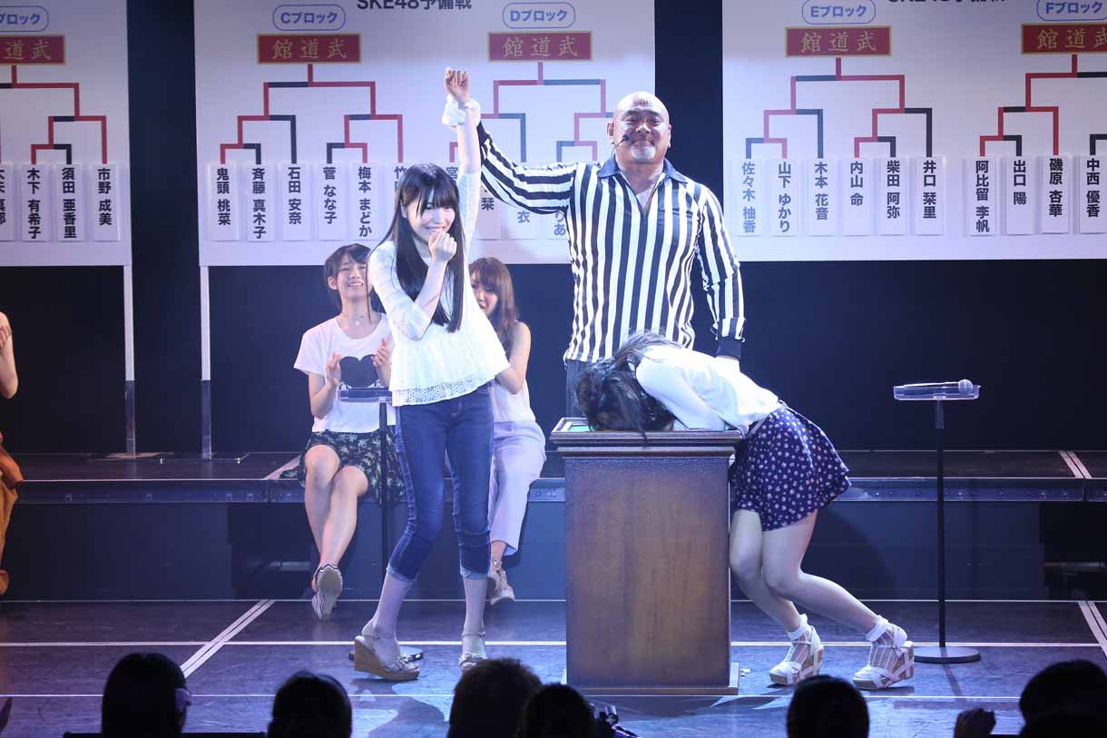 松本梨奈勝利の瞬間。 (c)AKS