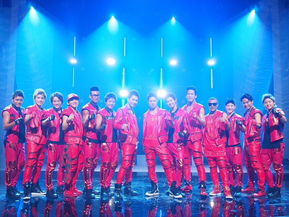 EXILE TRIBE「BURNING UP」のオフショット。