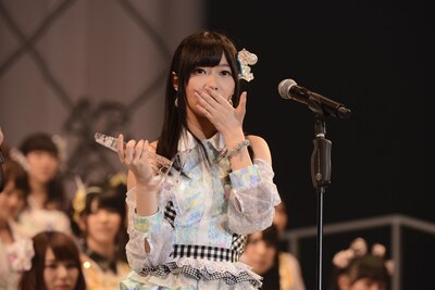 「第5回AKB48選抜総選挙」で1位を獲得した指原莉乃（HKT48）。 (c)AKS