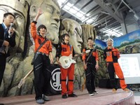 台湾で行われた「火影忍者疾風傳 全球首部展」の模様。