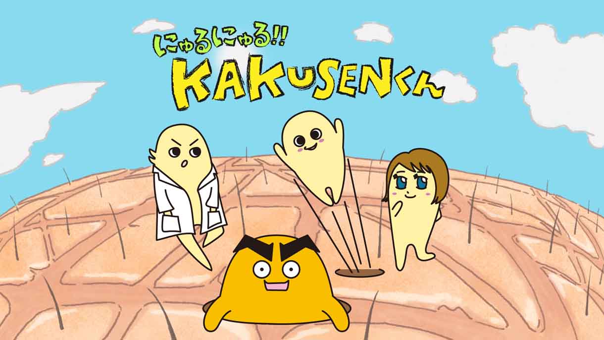 アニメ「にゅるにゅる!!KAKUSENくん」キービジュアル (C)にゅるキャラ製作委員会