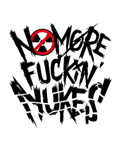 「NO MORE FUCKIN' NUKES 2013」ロゴ