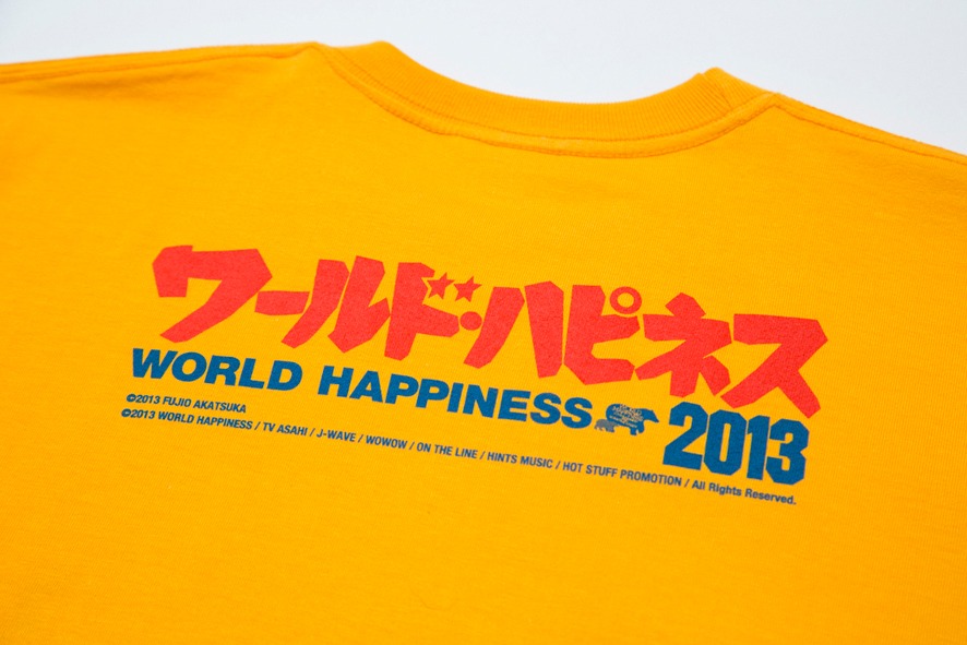 「WORLD HAPPINESS 2013」オフィシャルTシャツ背面