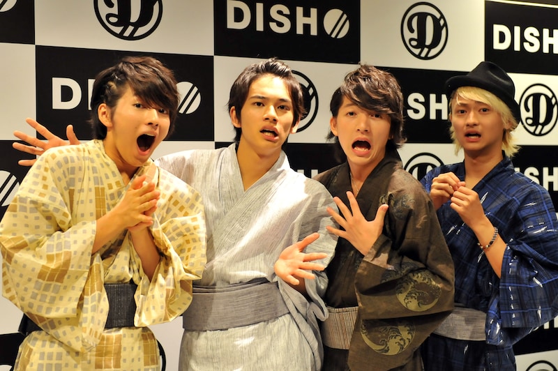 昨日7月12日の「感謝祭前夜 （なぜか）怪談集会」終了後のDISH//。