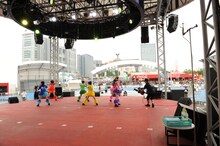 チームしゃちほこ「めざましライブ2013」リハーサルの様子。