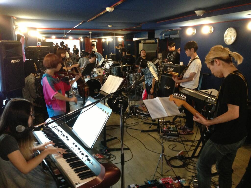の子ソロライブの練習風景。