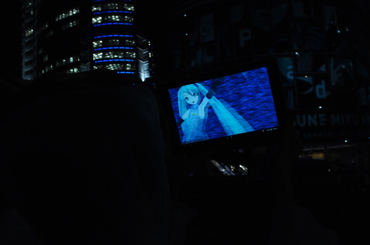 「HATSUNE MIKU AR STAGE」の様子。
