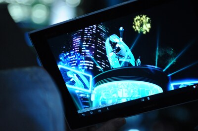 「HATSUNE MIKU AR STAGE」の様子。