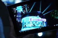 「HATSUNE MIKU AR STAGE」の様子。